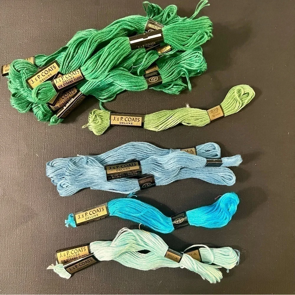 Lot of Vintage Embroidery Floss and Tools